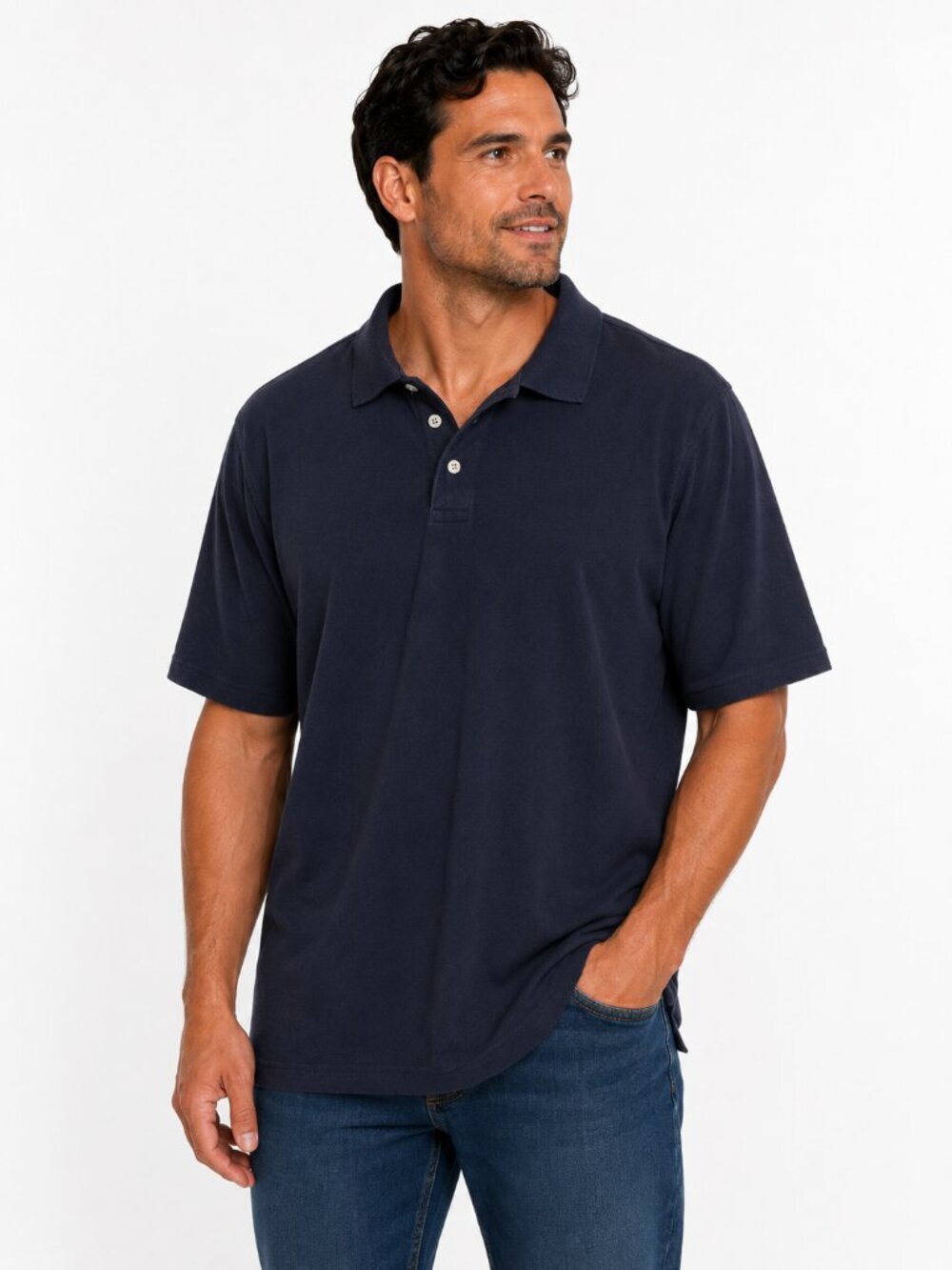 Sun River Clothing Navy Short Sleeve Polo Shirt XXL